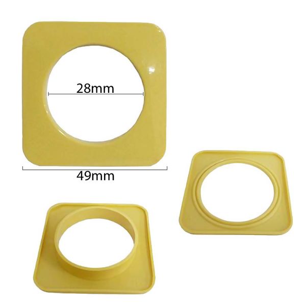 Ilhós Para cortina Quadrado 30mm com 25 Pares 9134/30 Marfim